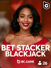 Bet Stacker Blackjack BC Game Gabon game cover