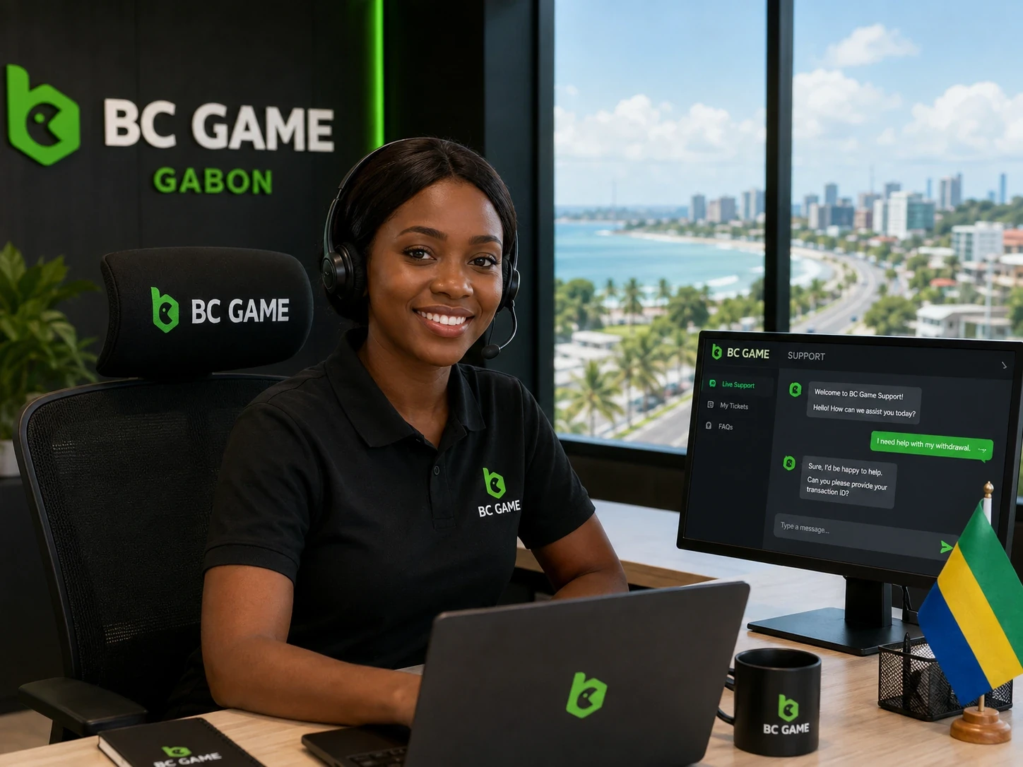 Assistance BC Game Gabon